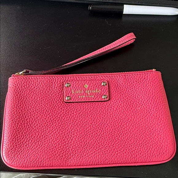 kate spade Handbags - Kate Spade Vibrant Pink Clutch Wristlet